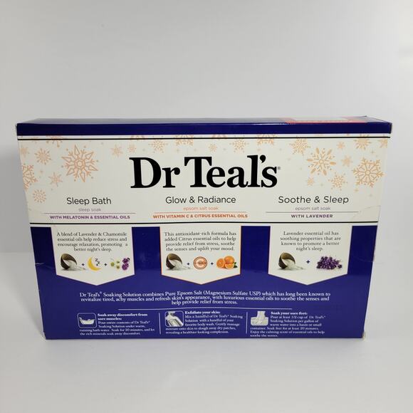New Dr. Teals Glow & Radiance Epson Salt Sleep Bath Set - Picture 2 of 2